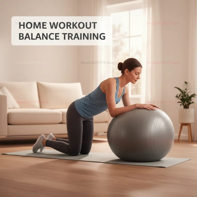 Anti-Burst Yoga Ball with Pump - Bosu Ball Balance review and price