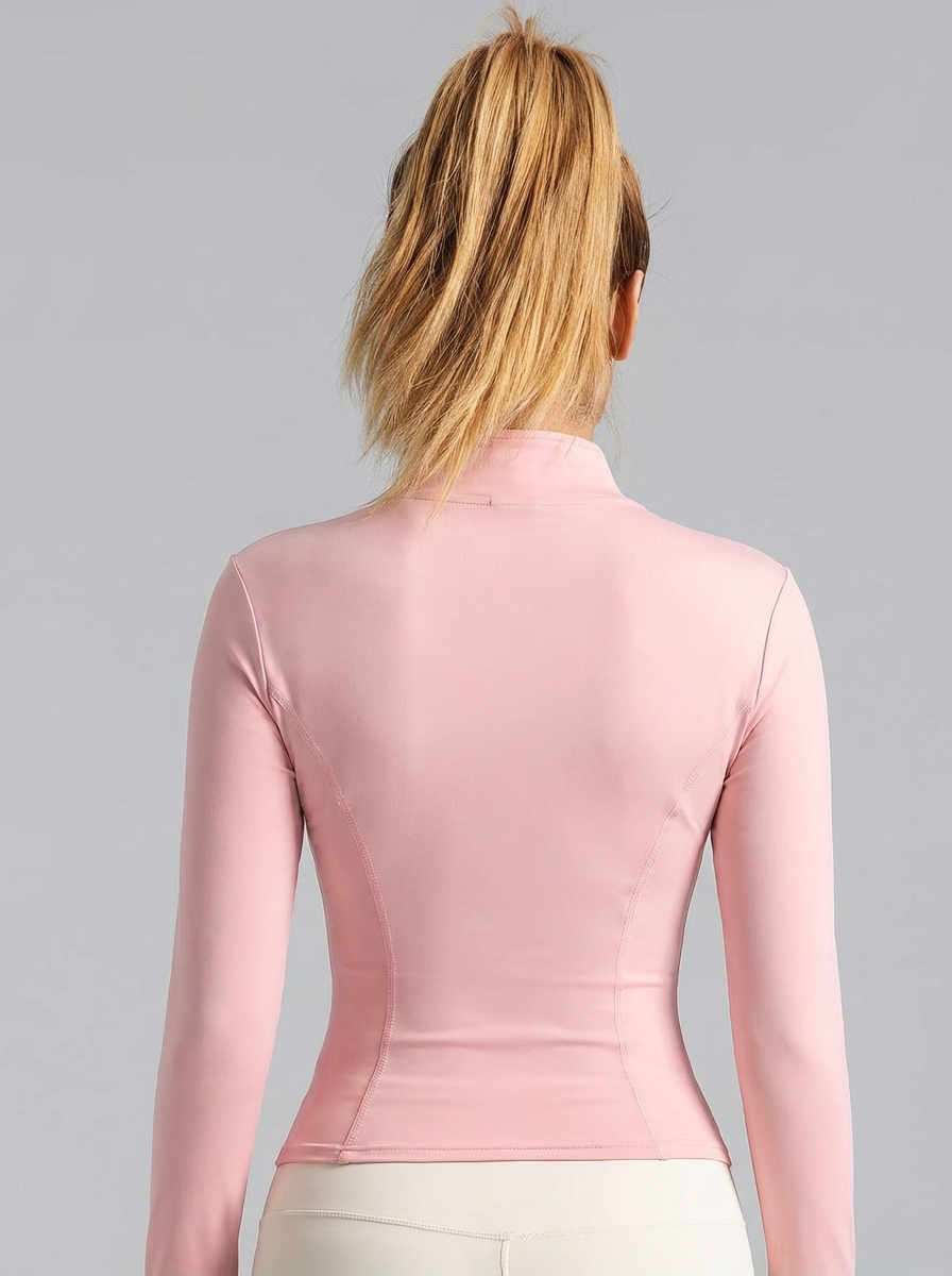 New Women Light Pink Yoga Coat - Yoga Fitness Yoga review and price