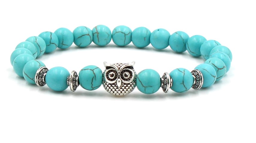 8mm tdft54 owl Bangles turquoi - Yoga Fitness Bar review and price