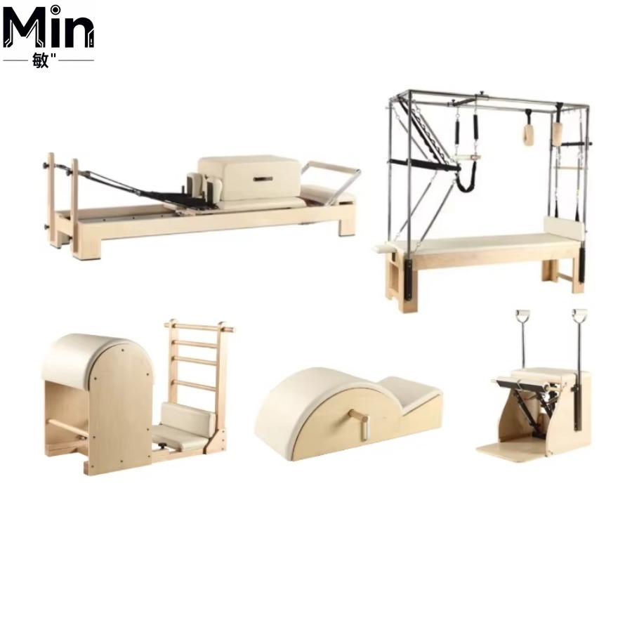 5 Pcs Set Wood Pilates Reforme - Yoga Fitness Machine review and price